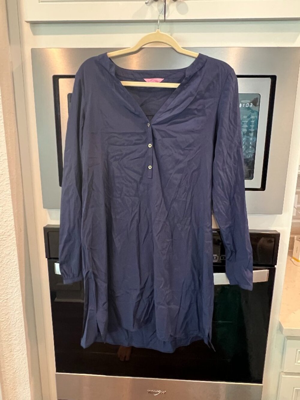 Lilly Pulitzer Navy Long Sleeve Dress - Size Medium
